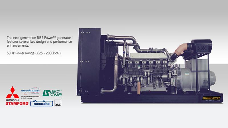 Groupe électrogène Mitsubishi - propulsé par moteur diesel Mitsubishi 500-1600 KW